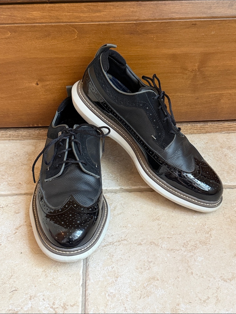 FootJoy x Todd Snyder Black Wingtip Golf Shoes